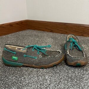 Women’s Twisted X Eco Moccasins with Teal Accents